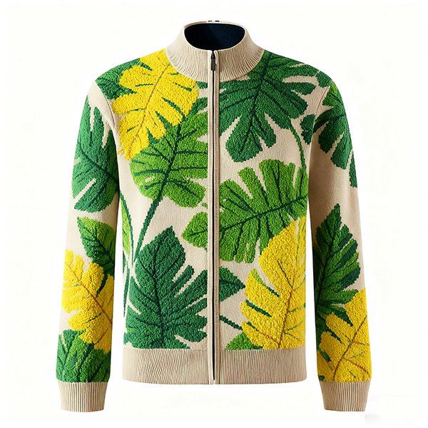 Men's Premium Fashion Knit Cardigan - Full-Zip Sweater Jacket